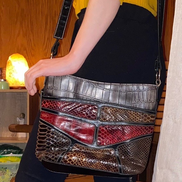 Naturalizer Multicolor Leather Crossbody Bag - Picture 8 of 12